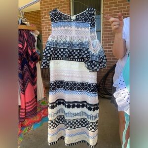 Parker M Dress, black, blue, pink